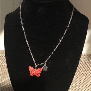 ♥️$12 SALE Butterfly friend silver necklace